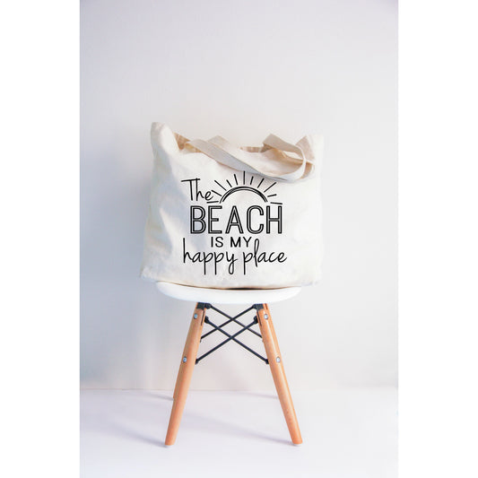 The Beach is My Happy Place  XL Tote